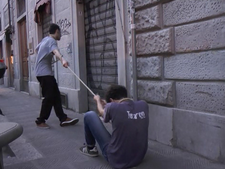 Né Caino Né Abele. Performance di Loredana Longo. Video di Egle Prati