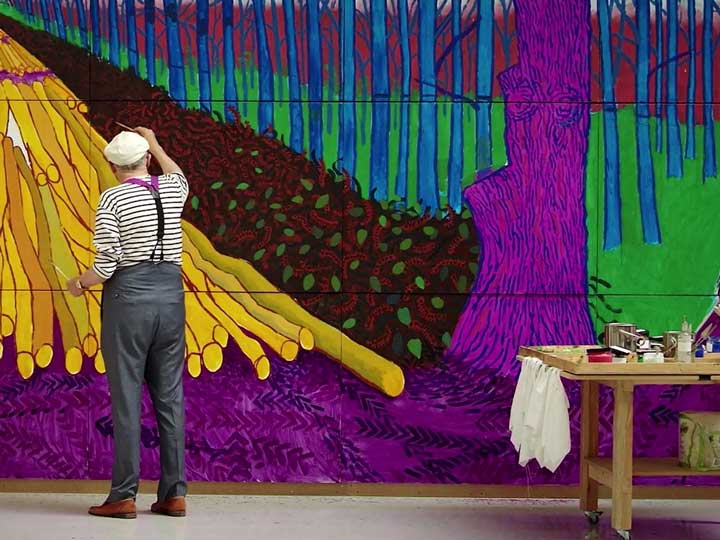 David Hockney arriva al cinema dalla Royal Academy of Arts di Londra.